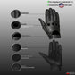 New Biker Police Leather Motorcycle Riding Ventilation Driving Gloves BlackWhite