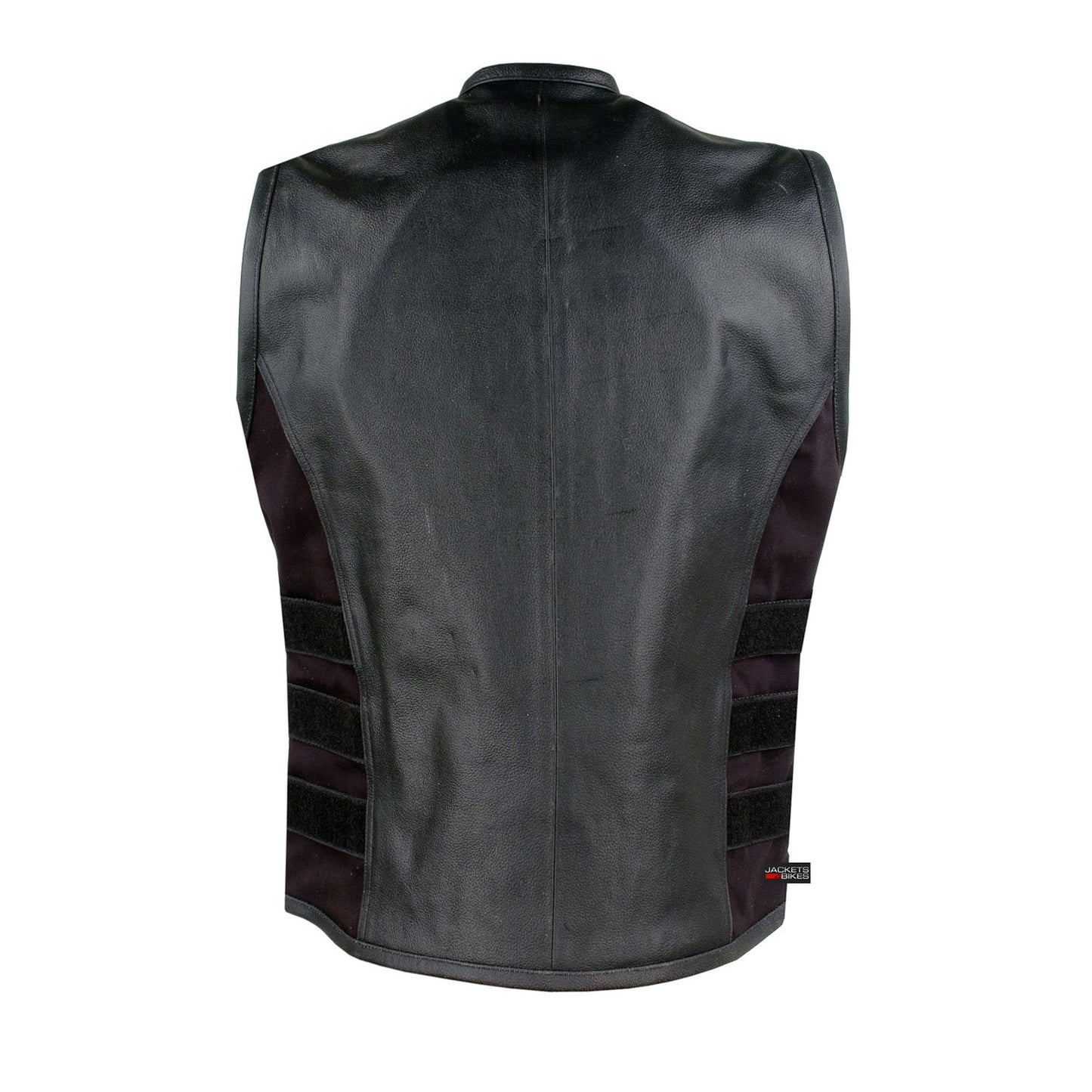 NEW BIKER MOTORCYCLE LEATHER VEST STYLISH BLACK