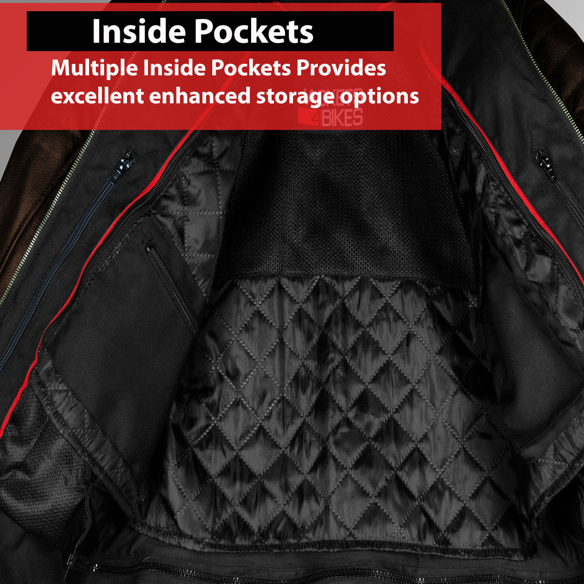 Men's REVOLT Natural Premium Buffalo Leather Motorcycle Jacket Brown