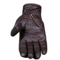 New Vintage Mens Leather Cruiser Protective Motorcycle Riding Racing Gloves Brown