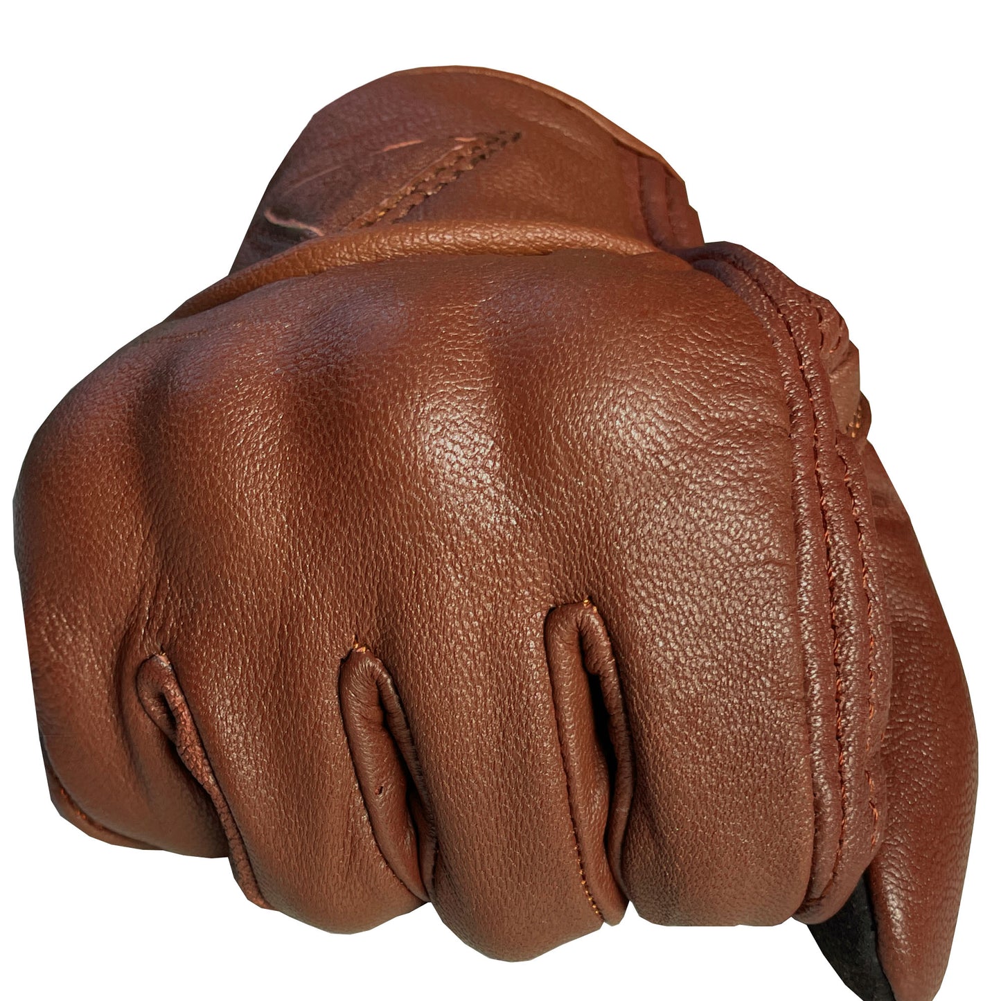 Motorcycle Bicycle Riding Racing Bike Protective Armor Gel Leather Gloves Tan
