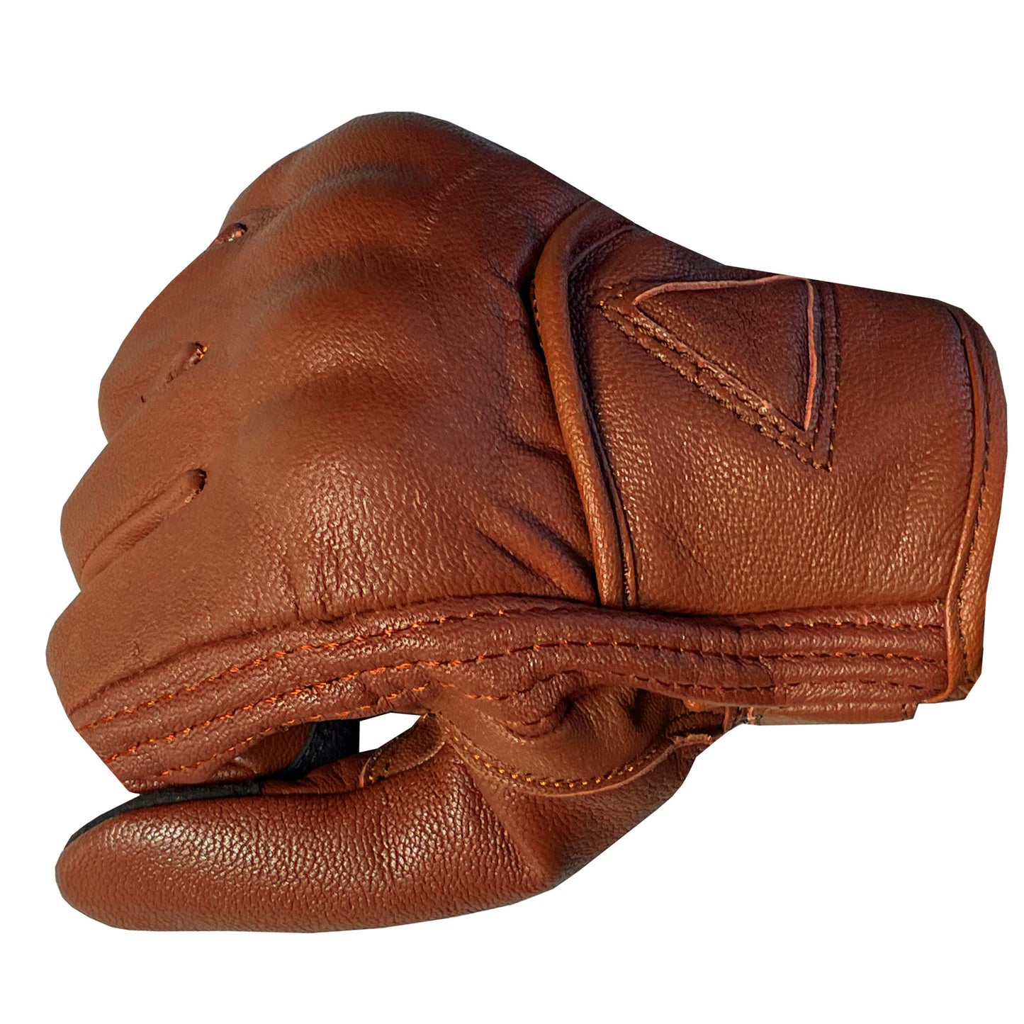 Motorcycle Bicycle Riding Racing Bike Protective Armor Gel Leather Gloves Tan