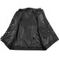 SOA Men's Leather Vest Anarchy Motorcycle Biker Club Concealed Carry Outlaws BlackRed