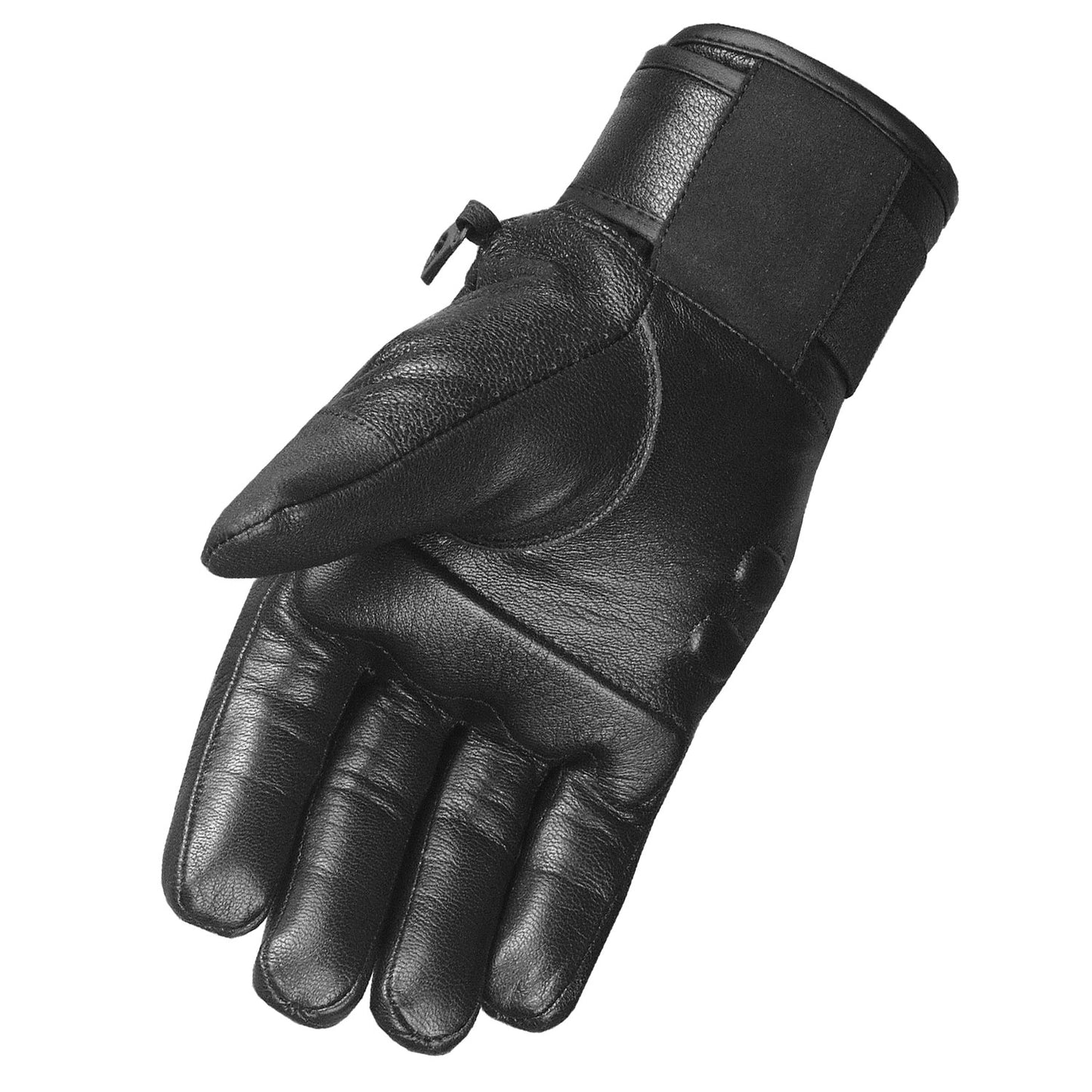 Men's New Motorcycle Leather Armor Gel Padded Ventilated Reflective Gloves Black Red