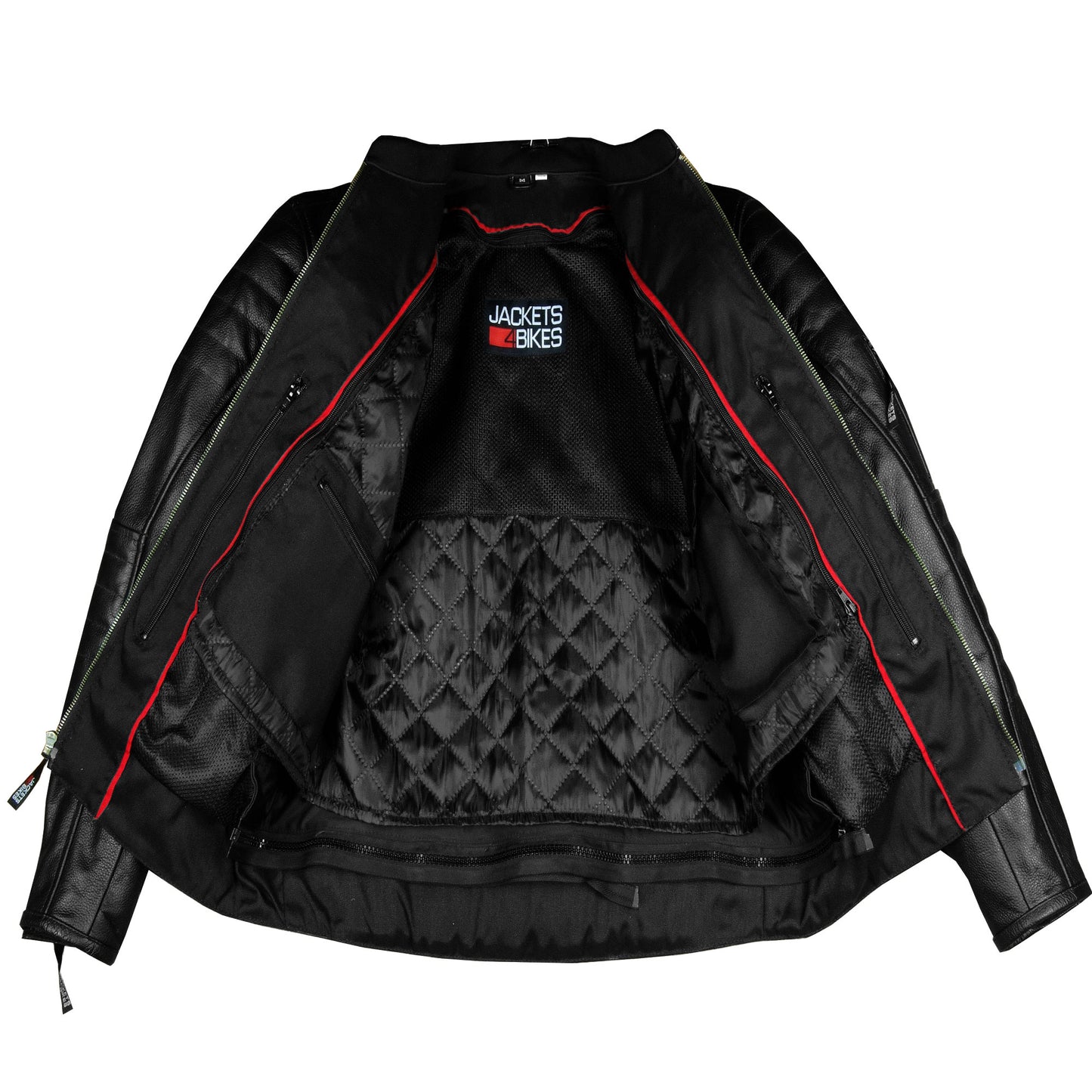 Men's REVOLT Natural Premium Buffalo Leather Motorcycle Jacket