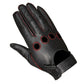 New Biker Police Leather Motorcycle Riding Ventilation Driving Gloves BlackRed