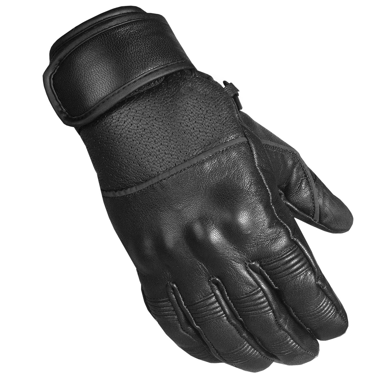 Men's New Motorcycle Leather Armor Gel Padded Ventilated Reflective Gloves