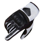 Jackets 4 Bikes Men Motorcycle Gloves Premium Leather Touchscreen Cruising Street Riding White