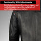 Men's REVOLT Natural Premium Buffalo Leather Motorcycle Jacket