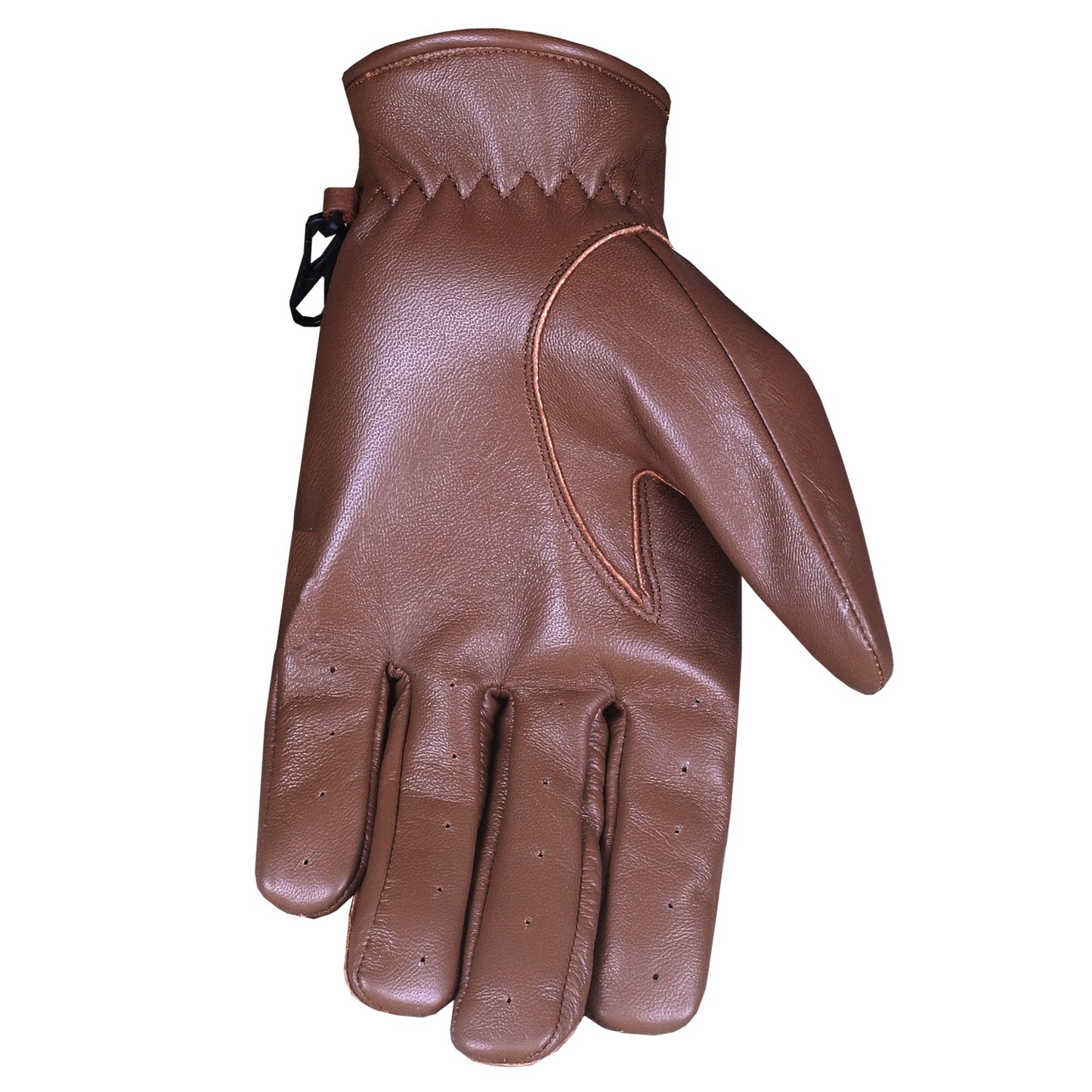 Men's Transporter Genuine Soft Lambskin Aniline Leather Driving Gloves Brown