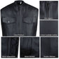 SOA Motorcycle Sons of Anarchy ARMOR Leather Open Collar Leather Biker Vest