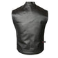 SOA Men's Leather Vest Anarchy Motorcycle Biker Club Concealed Carry Outlaws