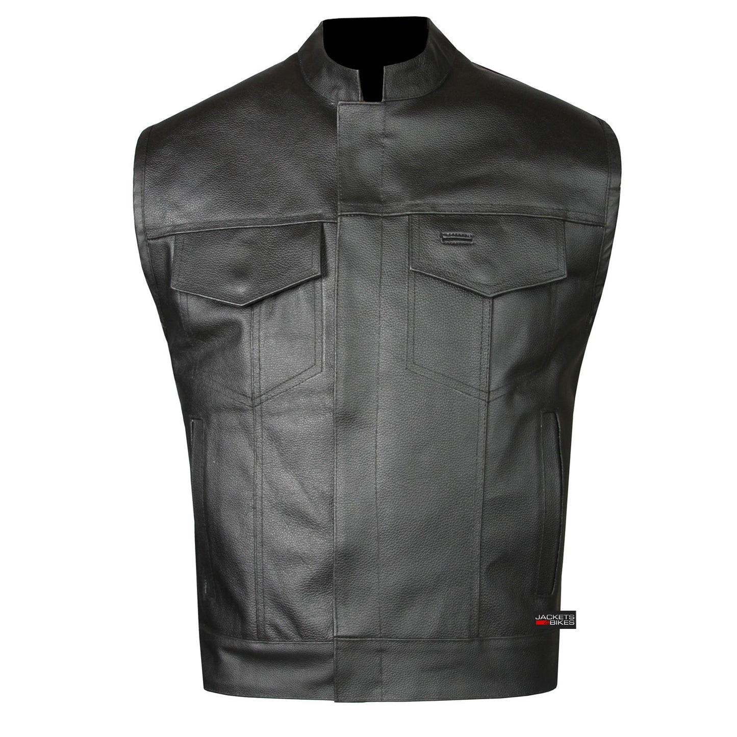 Bulletproof Vest Leather Jacket Men Men's SWAT Style Leather Biker