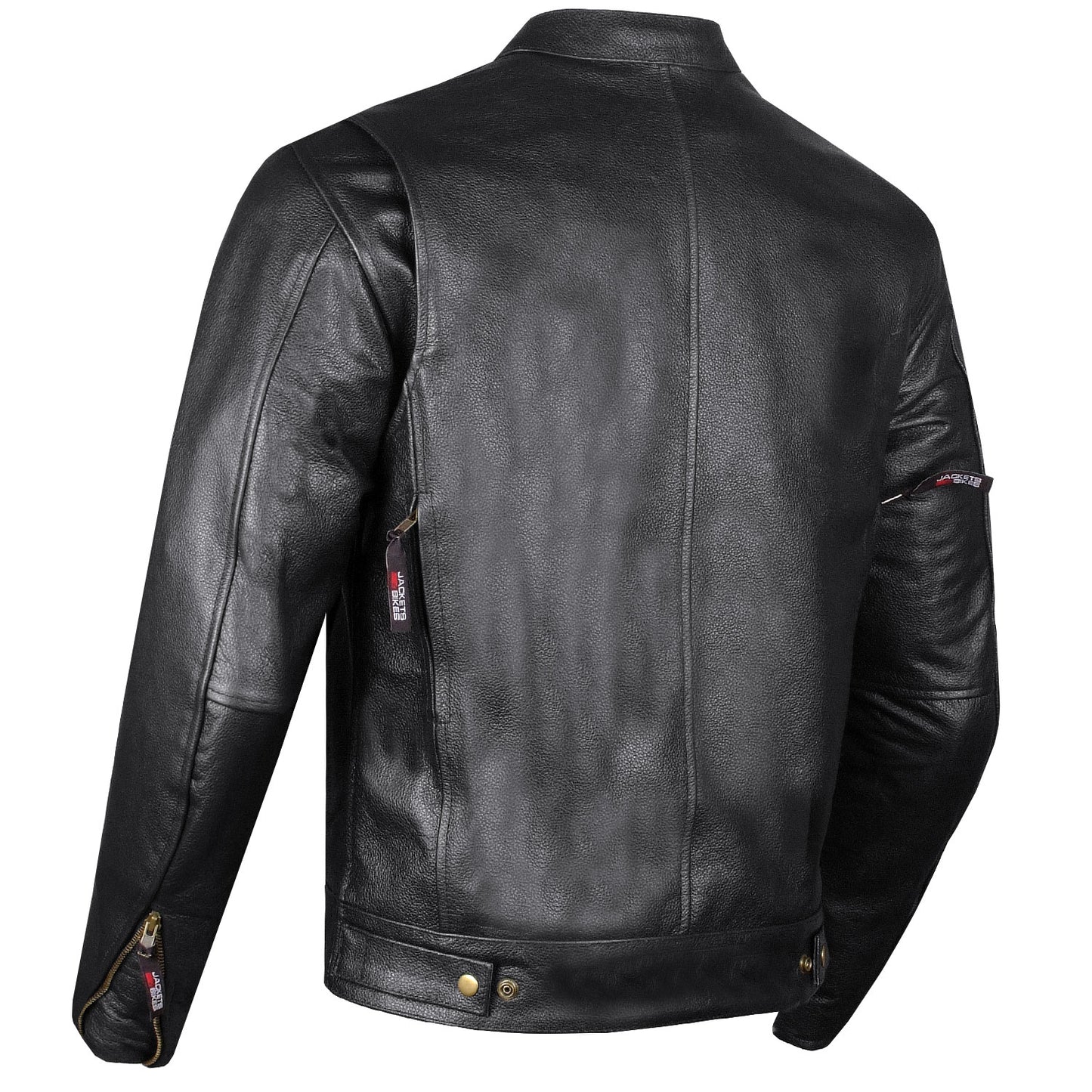 Men's Commuter Premium Natural Buffalo Armor Motorcycle Leather Biker Jacket