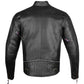 Men's Raider Premium Natural Buffalo Leather Motorcycle Armor Biker Jacket
