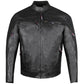 Men's Raider Premium Natural Buffalo Leather Motorcycle Armor Biker Jacket