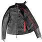 Men's Raider Premium Natural Buffalo Leather Motorcycle Armor Biker Jacket