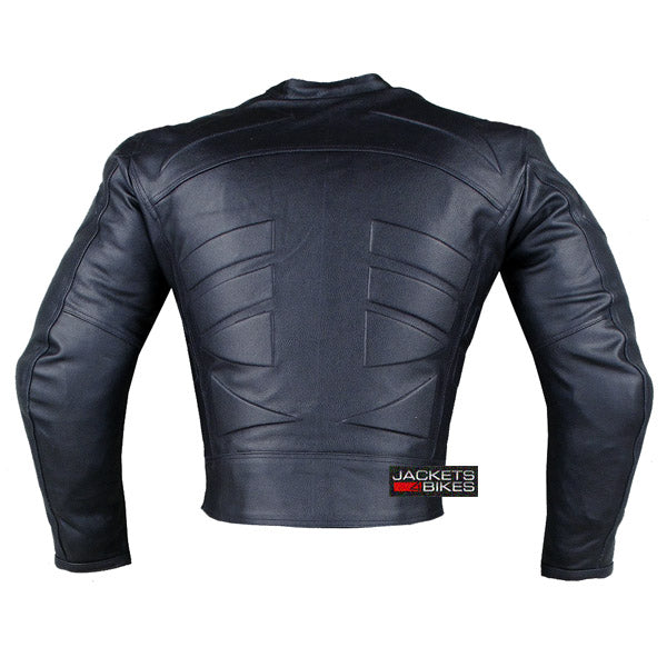 BLADE MOTORCYCLE RIDING ARMOR BIKER LEATHER JACKET BLACK