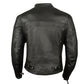 Men's Throttle Motorcycle Ventilated Street Cruiser Armor Biker Black Jacket