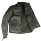 Men's Throttle Motorcycle Ventilated Street Cruiser Armor Biker Black Jacket